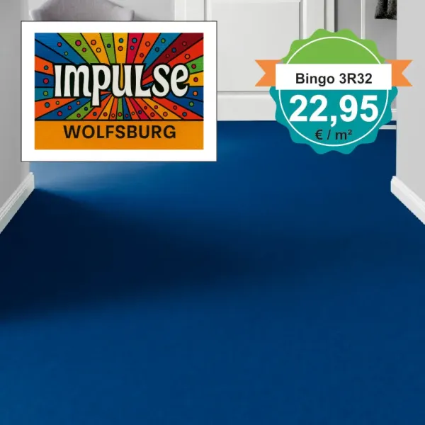 Vorwerk Bingo Teppichboden 3R32 im Wohnraum – Raumbild mit Möbeln und Dekoration